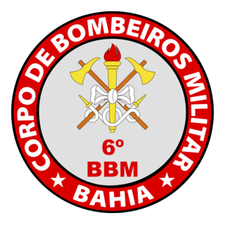 Brasão Corpo De Bombeiros Militar Da Bahia 6º BBM
