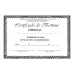Certificado De Batismo Batista Logo Transparent PNG