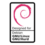 Designed For Debian Logo Transparent PNG