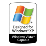 Designed For Windows XP Vista Capable Logo Transparent PNG