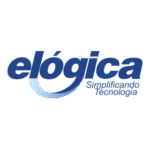 Elógica Com Slogan Azul Logo Transparent PNG