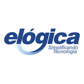Elógica Com Slogan Azul