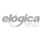 Elógica Com Slogan Cinza Logo Transparent PNG