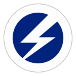 Flash And Circle Logo Transparent PNG