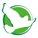 Green Flying Ghost Logo Transparent PNG