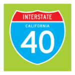 Interstate 40 Logo Transparent PNG