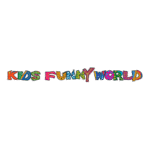 Kids Funny World Logo Transparent PNG
