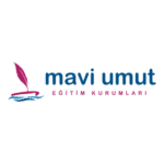 Mavi Umut Eğitim Kurumları Yatay Logo Transparent PNG