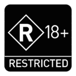 OFLC R18 Restricted Logo Transparent PNG