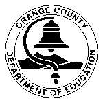 Ocde Orange County Department Of Education Logo Transparent PNG