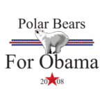 Polar Bears For Obama Logo Transparent PNG