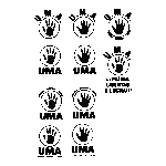 Resistencia Estudiantil Negro Logo Transparent PNG