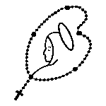 Santa Maria Rosary Logo Transparent PNG
