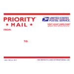 USPS Priority Mail Logo Transparent PNG