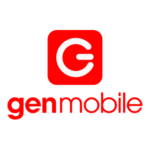 Gen Mobile Vertical Logo Transparent PNG