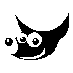 Gimp Black Logo Transparent PNG