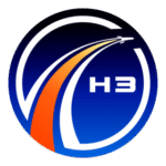 H3 Rocket Logo Transparent PNG