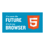 HTML5 Sticker With Tagline Logo Transparent PNG