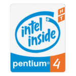 Intel Pentium 4 HT Logo Transparent PNG