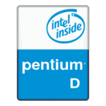 Intel Pentium D Logo Transparent PNG