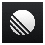 Linear App Icon White Logo Transparent PNG