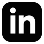Linkedin Black Icon Logo Transparent PNG
