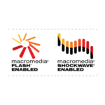 Macromedia Flash Enabled Logo Transparent PNG