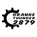 Orange Thunder Logo Transparent PNG