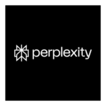 Perplexity AI White Logo Transparent PNG