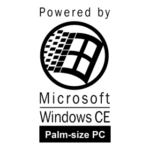Powered By Windows CE Palm size PC Logo Transparent PNG