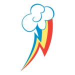 Rainbow Dash Cutie Mark Logo Transparent PNG