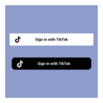 Sign In With Tiktok Button Logo Transparent PNG