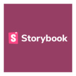 Storybook White Logo Transparent PNG