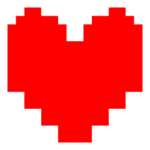 Undertale Red Soul Logo Transparent PNG
