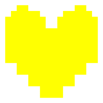 Undertale Yellow Soul Logo Transparent PNG