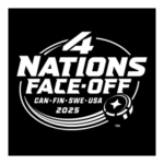 4 Nations Face off White Version Logo Transparent PNG