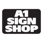 A 1 Sign Shop Logo Transparent PNG