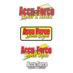Accu Force Shock Dyno Logo Transparent PNG