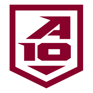 Atlantic 10 Conference Shield In Fordham Red