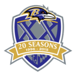 Baltimore Ravens 20 Seasons Logo Transparent PNG