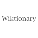 Wiktionary Wordmark Logo Transparent PNG