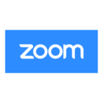 Zoom White Logo Transparent PNG