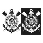 Corinthians Brasão Monocromatico Logo Transparent PNG