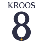 Dorsal KROOS Real Madrid 23 24 Logo Transparent PNG