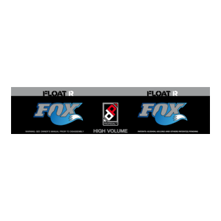 Fox Float R – MTB Rear Shock Decal